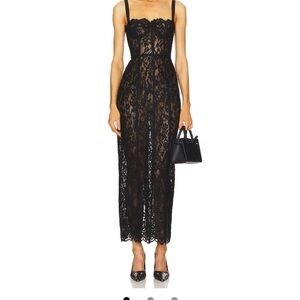 Elegant Black Lace Dress